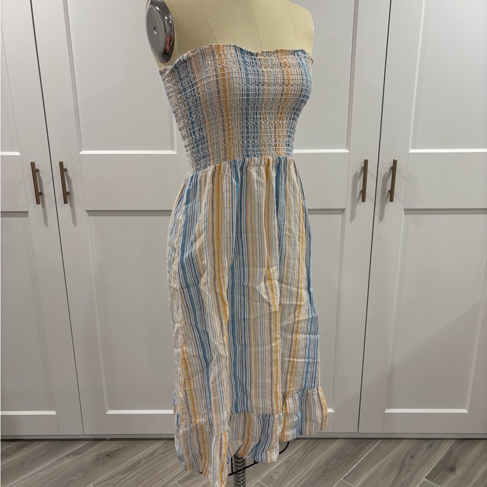 Linen Reformation midi dress